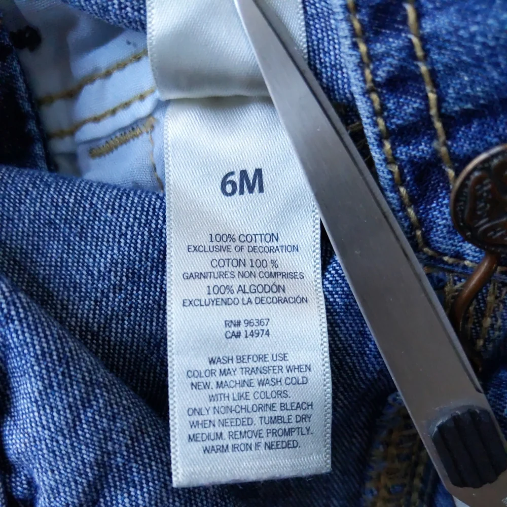 Oshkosh B'Gosh Spell Out Denim Overalls Size 6M